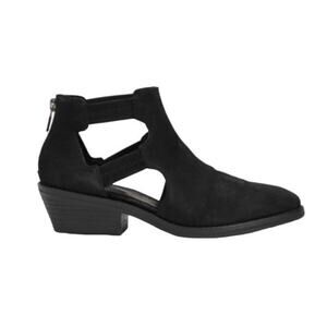 Eileen Fisher Women Vanda Tumbled Nubuck Bootie Black 9